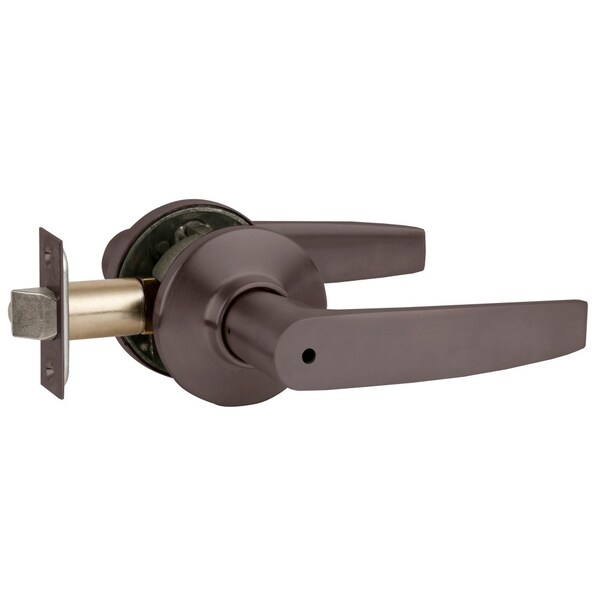 Schlage Grade 2 Tubular Lock, Privacy Function, Non-Keyed, Jupiter Lever, Oil-Rubbed Bronze Fnsh, Non-Handed S40D JUP 613 - main